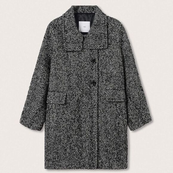 Mango Wool Blend Coat New - Picture 6 of 11